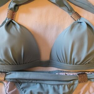 VENUS Light Blue Bikini with Silver Details